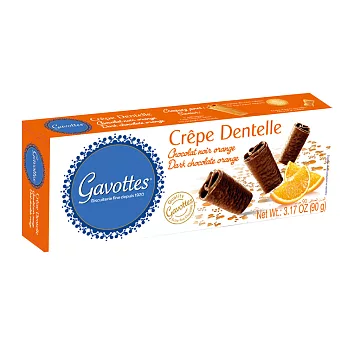 法國【Gavottes】歌法蒂柑橘巧克力薄餅-90g