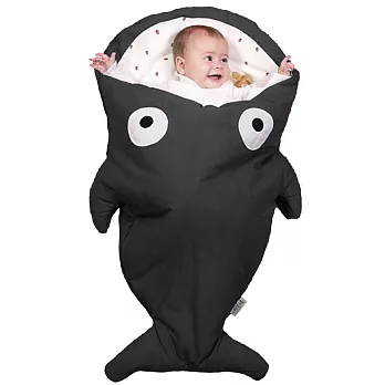 【西班牙鯊魚咬一口】(輕量版) BabyBites 西班牙手工製作 100% 純棉嬰兒/幼兒睡袋|防踢被|包巾酷岩灰