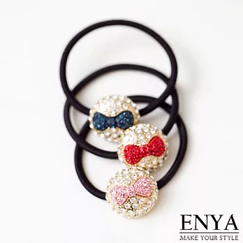 Enya★好感珍藏水鑽髮圈 髮束紅色