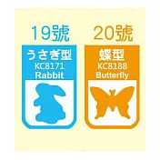 (2個1包)PENROTE造型打孔器19+20號(兔子+蝴蝶)