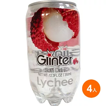 Glinter 加味氣泡水-荔枝(350ml)*4入