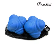 ADISI 六角反應球 AS17059 (硬度50-55度) / 六角球、反應訓練、手眼協調、鍛鍊握力、運動員藍色