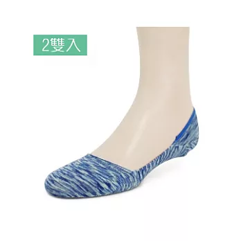 【 PULO 】涼感虎紋隱形低口襪-M-2雙入-海洋藍