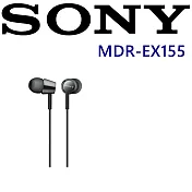SONY MDR-EX155 日本版 金屬十色 好音質立體聲入耳式耳機 保固一年黑色