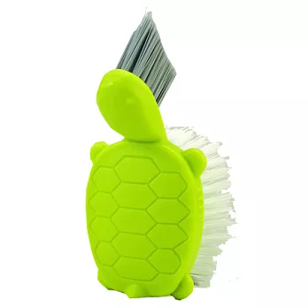 【日本製】浴室清潔權威_烏龜清潔刷【V型刷頭深入隙縫】綠
