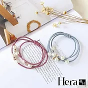 【Hera】赫拉  珍珠多層次綁結髮圈/髮束/手鍊兩用-兩入(淺色)