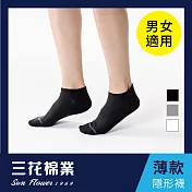 【SunFlower三花】三花隱形襪(薄款).襪子黑
