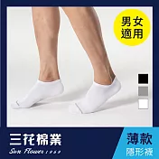 【SunFlower三花】三花隱形襪(薄款).襪子白