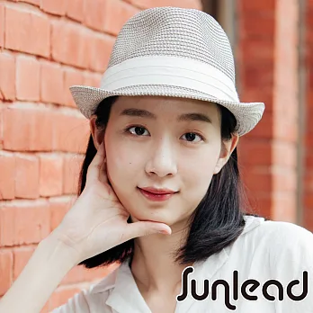 Sunlead 日系經典款防曬美型中折帽(銀灰色)