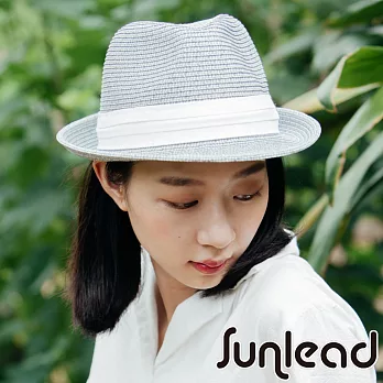 Sunlead 日系經典款防曬美型中折帽(藍灰色)