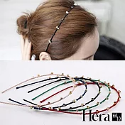 【Hera】赫拉 彩鑽珠珠波浪形頭箍/髮箍