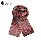 ADISI 漸層針織保暖圍巾AS17104(F) / 城市綠洲專賣(舒適刷毛內裡、柔軟保暖)紫紅