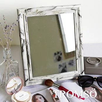 TROMSO巴黎典雅大理石紋桌立化妝鏡-8X10款