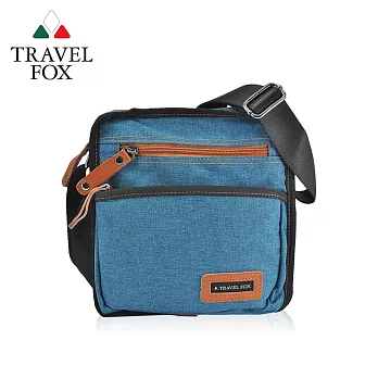 【TRAVEL FOX 旅狐】簡約單寧紋側背包 (TB822-47) 藍色  藍色