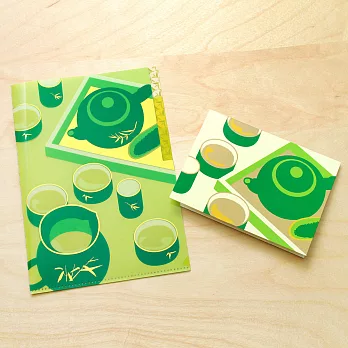 《台灣風味-高山茗茶》三層資料夾與卡片組