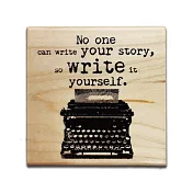 KEEP A NOTEBOOK 寫筆記 CKN-032 楓木印章_ A. Write Your Story 打字機