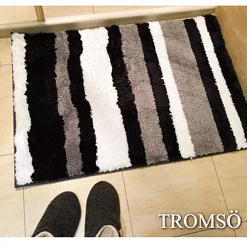 TROMSO凱薩頂級厚絨毛吸水大地墊-M502奢華黑爵