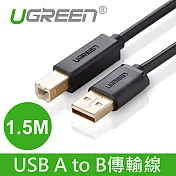 綠聯 1.5M USB A to B印表機多功能傳輸線