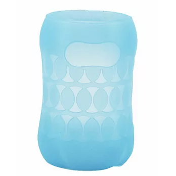 【Pigeon貝親】寬口玻璃奶瓶保護套160ml/藍