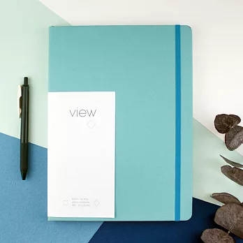 眼色View。精裝空白筆記本-天藍天藍