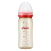 【Pigeon貝親】寬口母乳實感PPSU奶瓶240ml/紅(LL奶嘴)