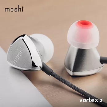 Moshi Vortex 2 漩音入耳式耳機銀色
