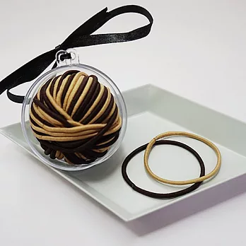 Kitch 奇趣設計 純色棒棒糖髮圈 - 5款可選 棕色系