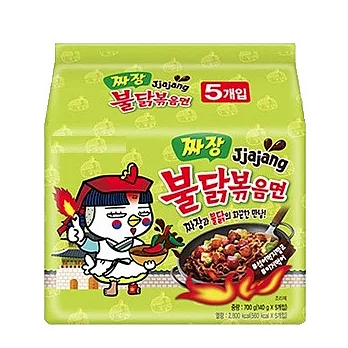 【韓國火辣雞】火辣雞肉炸醬風味鐵板炒麵(5包入)