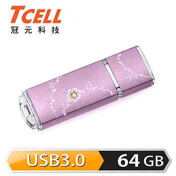 TCELL 冠元-USB3.0 64GB 絢麗粉彩隨身碟(薰衣草紫)薰衣草紫