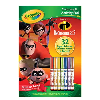 美國 Crayola繪兒樂 超人特攻隊2著色套裝