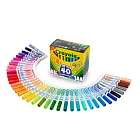 美國 Crayola繪兒樂 可水洗錐頭彩色筆40色