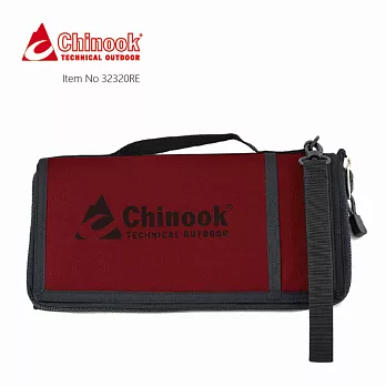 【Chinook】旅行便攜收納袋(露營登山配備)低調紅