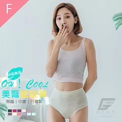 GIAT台灣製超彈力透氣美臀蜜桃內褲─中腰款 F 米白