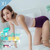 GIAT台灣製超彈力透氣美臀蜜桃內褲-中腰款 XL 深紫