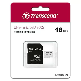 Transcend 創見 16GB U1 microSDHC UHS-I 300S 記憶卡