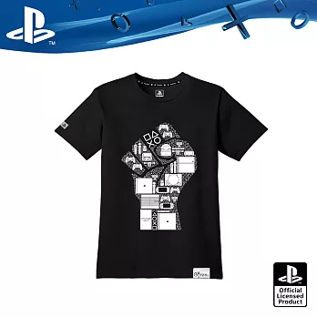 PlayStation Game Power系列《拳力》潮流純棉T恤 (OLP-WLT-01) L 黑