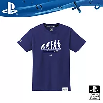 PlayStation Game Power系列《進化》潮流純棉T恤 (OLP-WLT-04) L 深藍