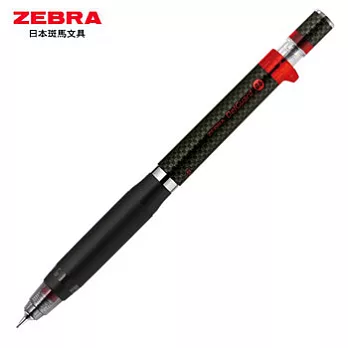 ZEBRA P-MA88不易斷芯自動鉛筆0.5碳纖版紅橙桿(限量版)