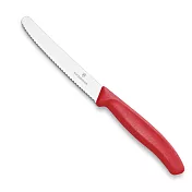 VICTORINOX 瑞士維氏番茄刀+刀套組-紅