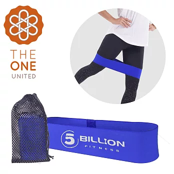 【The One】瑜珈健身 寬版針織阻力帶/彈力帶(中階藍)45磅  中階藍