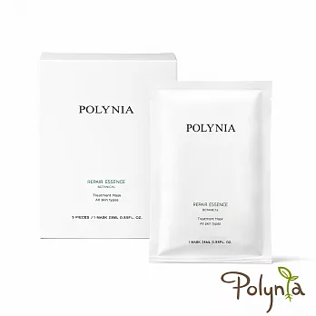 【Polynia 璞亞】修護精華雙效片狀面膜 5入盒裝