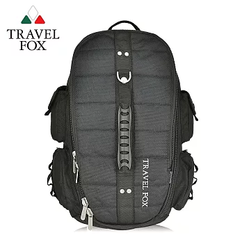 【TRAVEL FOX 旅狐】大容量戶外旅行電腦後背包 (TB478-01) 黑色