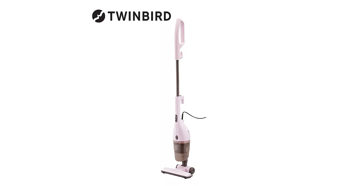 日本TWINBIRD-手持直立兩用吸塵器TC-5220TWP(粉紅)