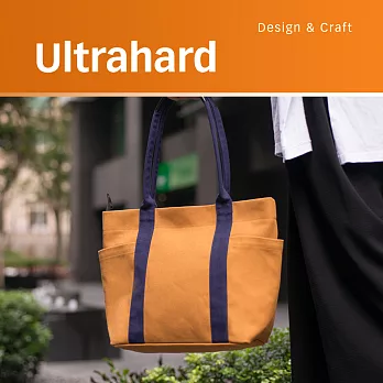 Ultrahard City Impression雙口袋托特包(黃藍)