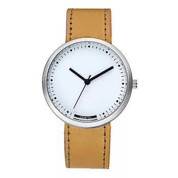 Watch-123 日式極簡禪風美學文青創意手錶 (3色任選)淺棕色