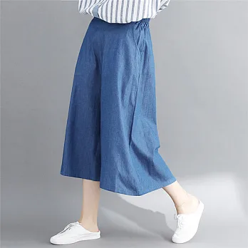 【MYDRESS】清新寬鬆牛仔褲XL如圖色