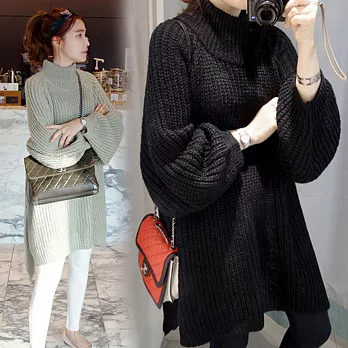 【A.Cheter】韓國江南咖啡廳慵懶時尚寬鬆大毛衣j#103236F黑