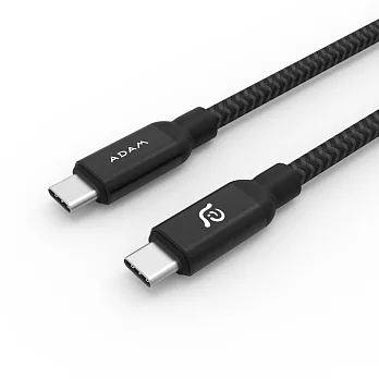ADAM CASA USB-C 100W 充電傳輸線 2M黑