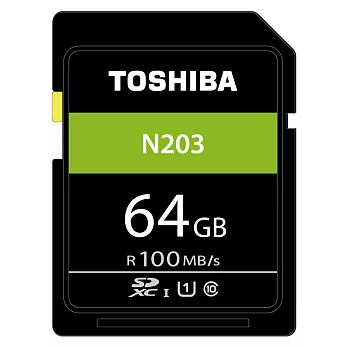 TOSHIBA N203 64GB UHS-I(U1) SDHC 100MB高速記憶卡(原廠 公司貨)