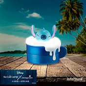 InfoThink 迪士尼系列USB泡泡歐蕾小夜燈收納盒-史迪奇